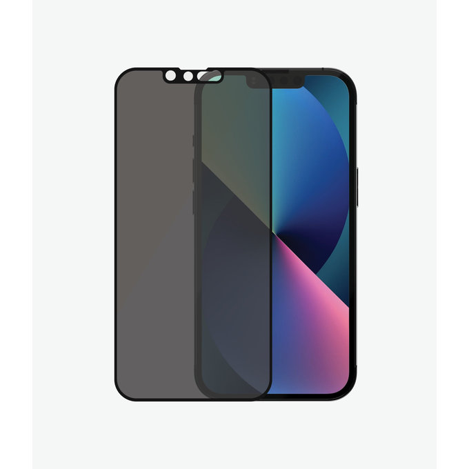 PanzerGlass - Tempered Glass Case Friendly Privacy AB for iPhone 13, 13 Pro, 14 & 16e, black