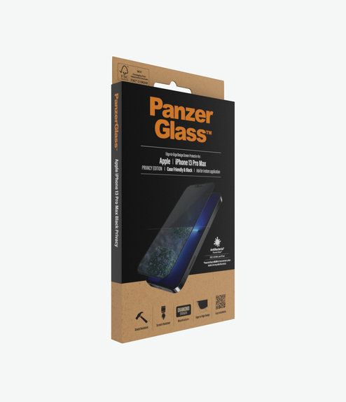 PanzerGlass - Tempered Glass Case Friendly Privacy AB for iPhone 13 Pro Max & 14 Plus, black