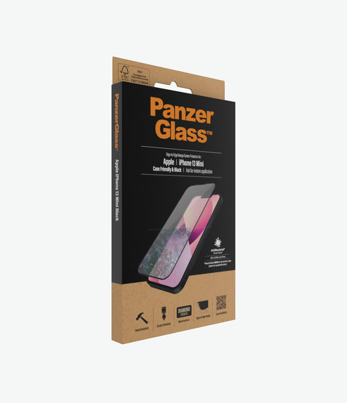 PanzerGlass - Tempered glass Case Friendly AB for iPhone 13 mini, black