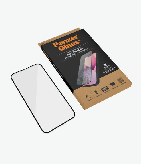 PanzerGlass - Tempered glass Case Friendly AB for iPhone 13 mini, black