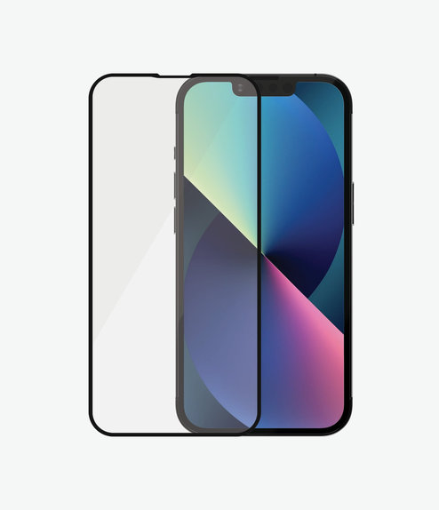 PanzerGlass - Tempered Glass Case Friendly AB for iPhone 13, 13 Pro & 14, black