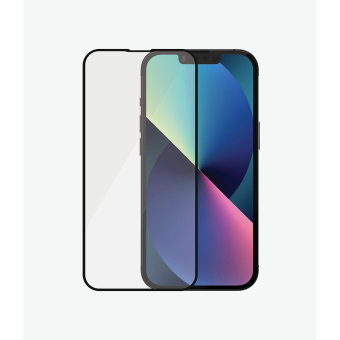 PanzerGlass - Tempered Glass Case Friendly AB for iPhone 13, 13 Pro & 14, black