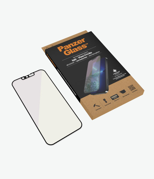 PanzerGlass - Tempered Glass Case Friendly Anti-Bluelight AB for iPhone 13 Pro Max & 14 Plus, black