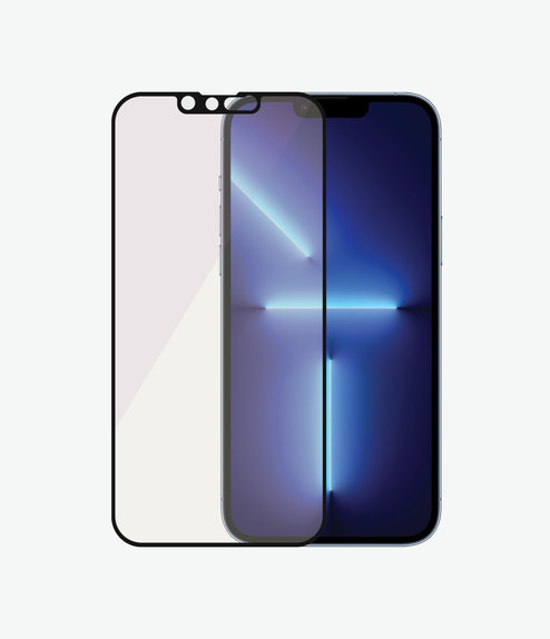 PanzerGlass - Tempered Glass Case Friendly Anti-Bluelight AB for iPhone 13 Pro Max & 14 Plus, black
