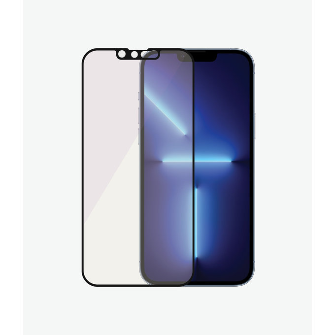 PanzerGlass - Tempered Glass Case Friendly Anti-Bluelight AB for iPhone 13 Pro Max & 14 Plus, black