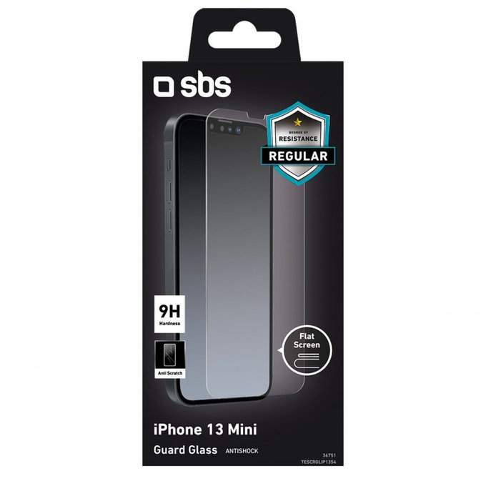 SBS - Tempered Glass for iPhone 13 mini, transparent