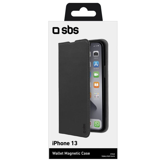 SBS - Case Book Wallet Lite for iPhone 13, black