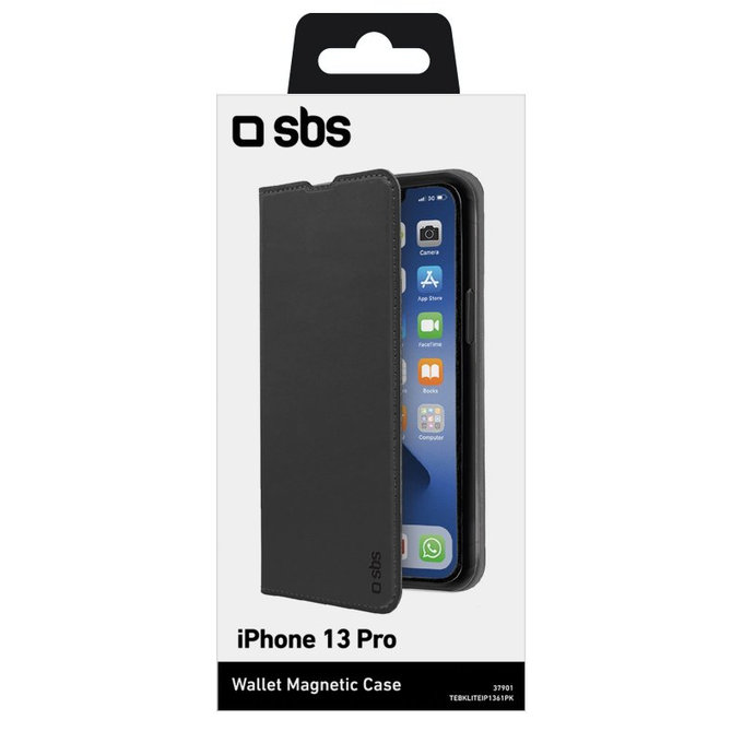 SBS - Case Book Wallet Lite for iPhone 13 Pro, black