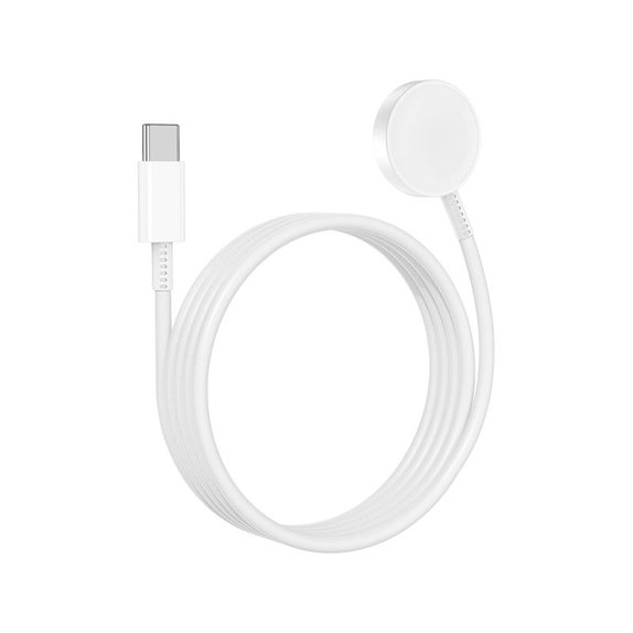Magnetic fast charger to USB-C cable for Apple Watch, 1 m, aluminium, bulk