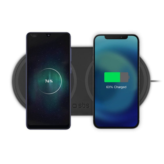 SBS - Dual Wireless Charger, black