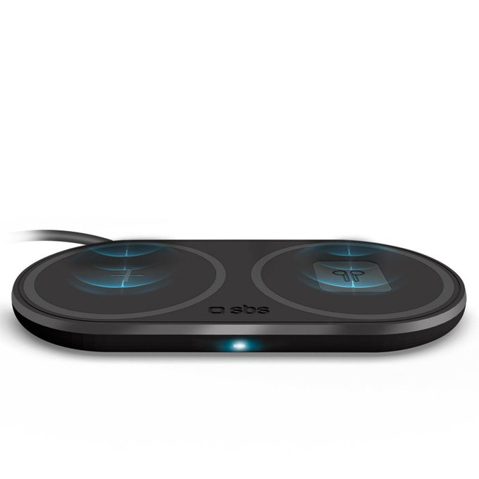 SBS - Dual Wireless Charger, black