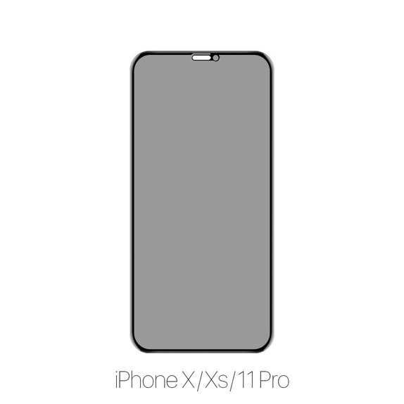 FixPremium Privacy Anti-Spy Glass - Tempered Glass for iPhone X, Xs & 11 Pro