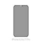 FixPremium Privacy Anti-Spy Glass - Tempered Glass for iPhone X, Xs & 11 Pro