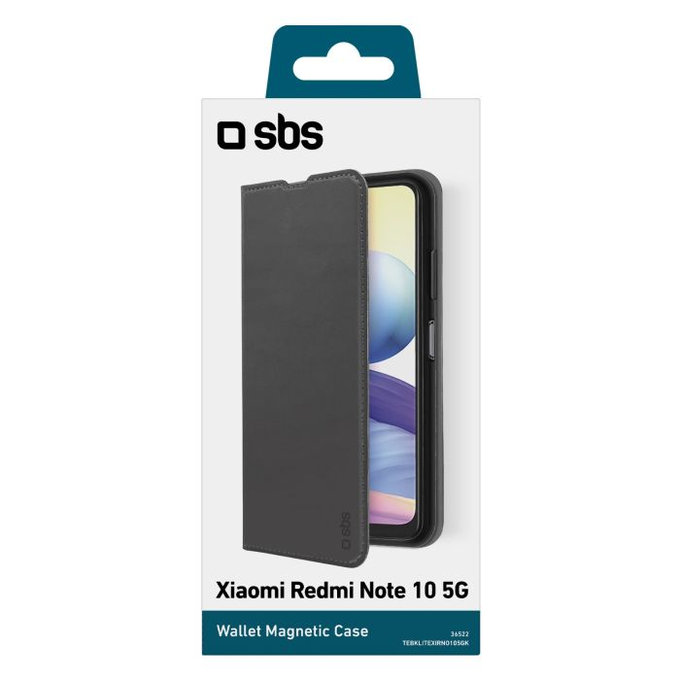 SBS - Case Book Wallet Lite for Xiaomi Redmi Note 10 5G, Poco M3 Pro 5G, black