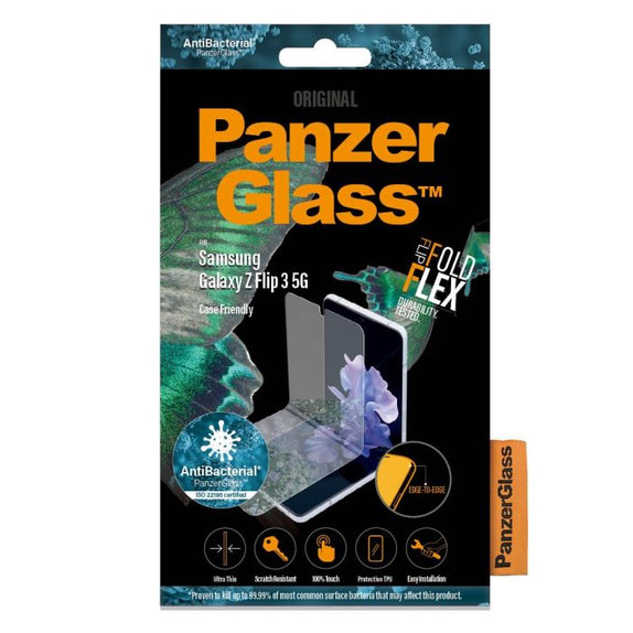 PanzerGlass - Screen Protector Case Friendly AB for Samsung Galaxy Z Flip3, transparent