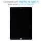 LCD Display for iPad Pro 10.5" (2017), Black, Touch Screen without Frame, Refurbished