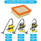 Kärcher WD-series, MV-series, KWD-series - Flat Filter