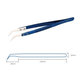 Mechanic CF-17 - Precision Heat Resistant Ceramic Tweezer with Curved Tip