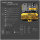 Jakemy JM-8183 - Precision Screwdriver Set For Mobile Phone, Tablet & Computer Repair