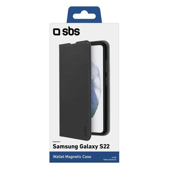 SBS - Case Book Wallet Lite for Samsung Galaxy S22, black