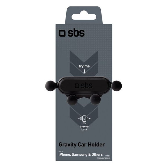 SBS - Car Holder Gravity, to grid, black