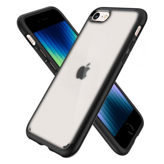 Spigen - Case Ultra Hybrid for iPhone 7, 8, SE 2020 & SE 2022, Frost Black