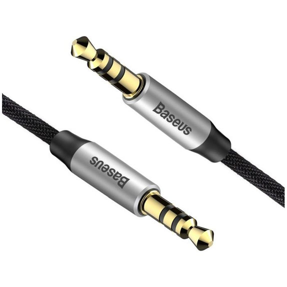Baseus - Aux Cable (1m), silver/black