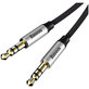 Baseus - Aux Cable (1m), silver/black