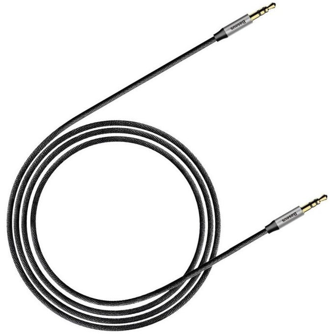Baseus - Aux Cable (1m), silver/black