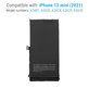Battery for iPhone 13 Mini, 2406mAh, A2660, Service Pack