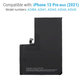 Battery for iPhone 13 Pro Max, 4352mAh, A2653, Service Pack