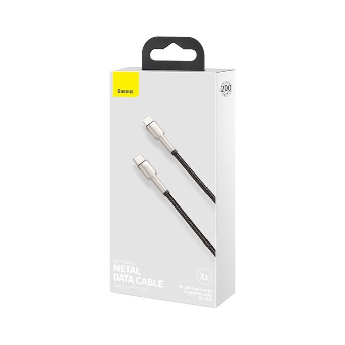Baseus - Lightning / USB-C Cable (2m), black