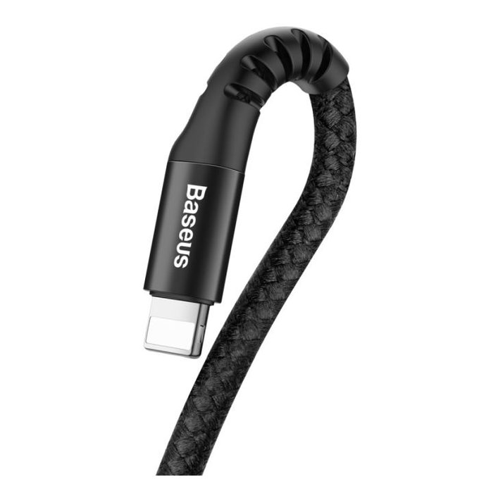 Baseus - Lightning / USB Cable (1m), spring, black
