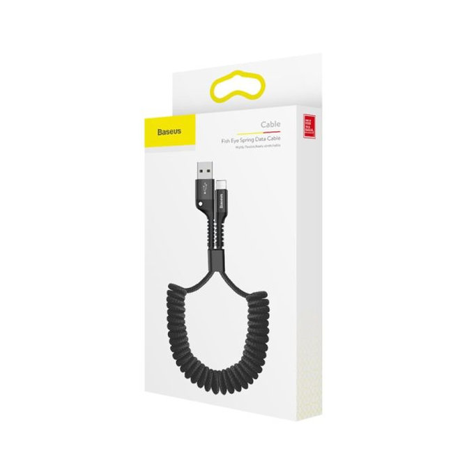 Baseus - Lightning / USB Cable (1m), spring, black