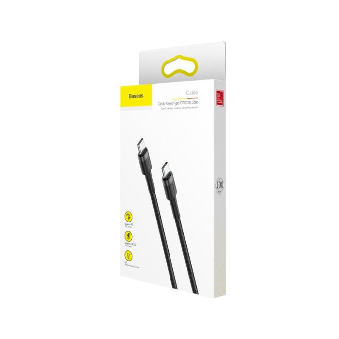 Baseus - USB-C / USB-C Cable (2m), black