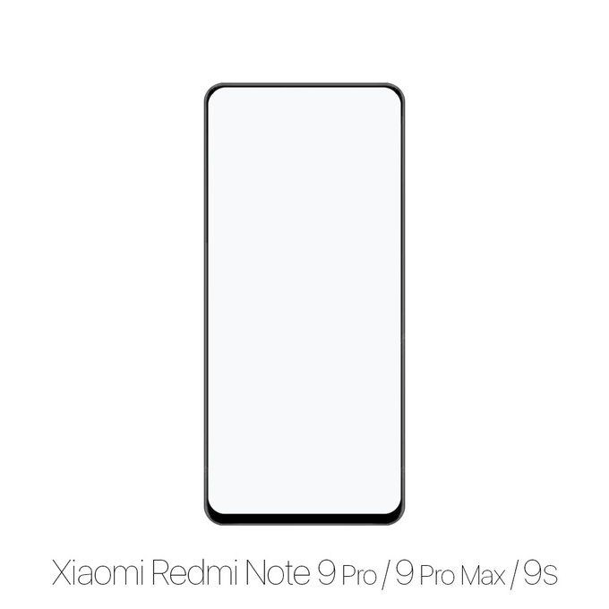 FixPremium FullCover Glass - Tempered Glass for Xiaomi Redmi Note 9 Pro, 9 Pro Max & 9S