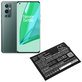 Battery for OnePlus 9 Pro LE2121 LE2125, 2200mAh, Li-Pol, 7.4 V, BLP827, HQ
