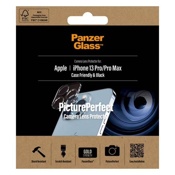 PanzerGlass - Rear Camera Lens Protector PicturePerfect for iPhone 13 Pro & 13 Pro Max, transparent