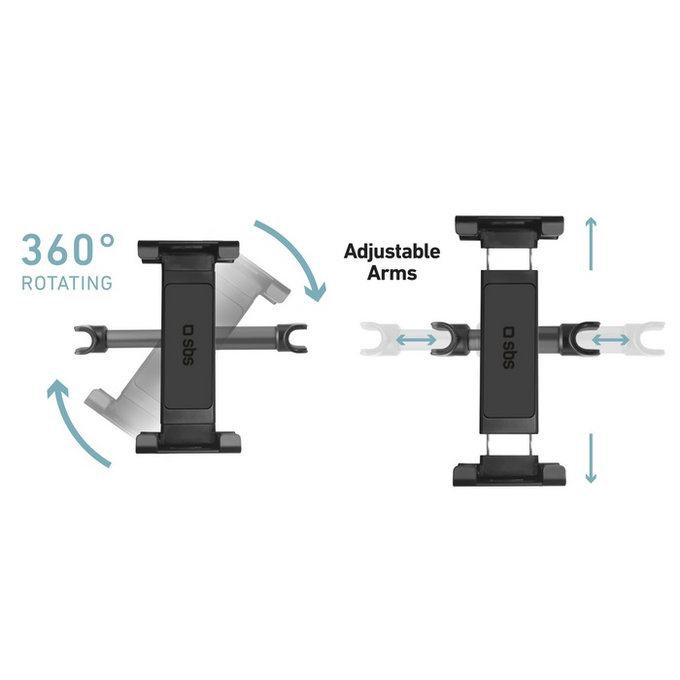 SBS - Holder for Headrest Mount Pro for smartphone & tablet to 12.9", black