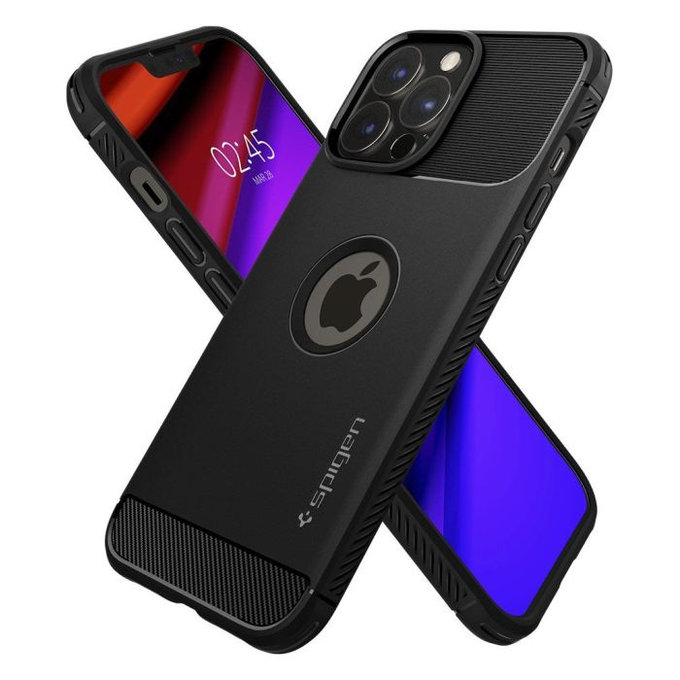 Spigen - Case Rugged Armor for iPhone 13 Pro Max, black