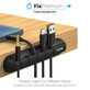 TOPK - Cable Organiser - Holder for 5 Cables, black
