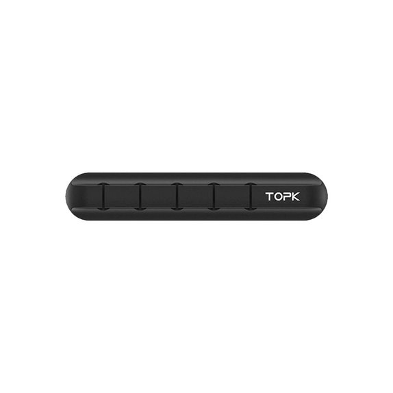 TOPK - Cable Organiser - Holder for 5 Cables, black