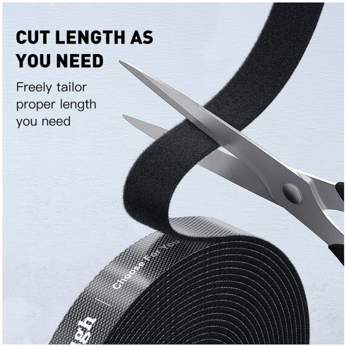 Elough - Cable Organizer - Cable Tape (0.5m), black