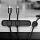 Baseus - Cable Organizer - Holder for 3 Cables, Black