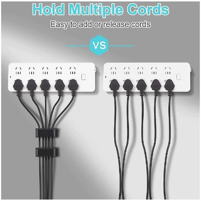 FixPremium - Cable Organizer - Clips - Set of 5, black