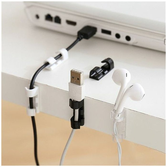 FixPremium - Cable Organizer - Clips - Set of 10, transparent