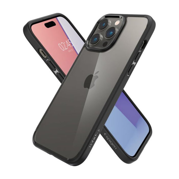 Spigen - Case Ultra Hybrid for iPhone 14 Pro Max, Matte Black