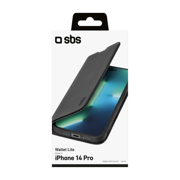 SBS - Case Book Wallet Lite for iPhone 14 Pro, black