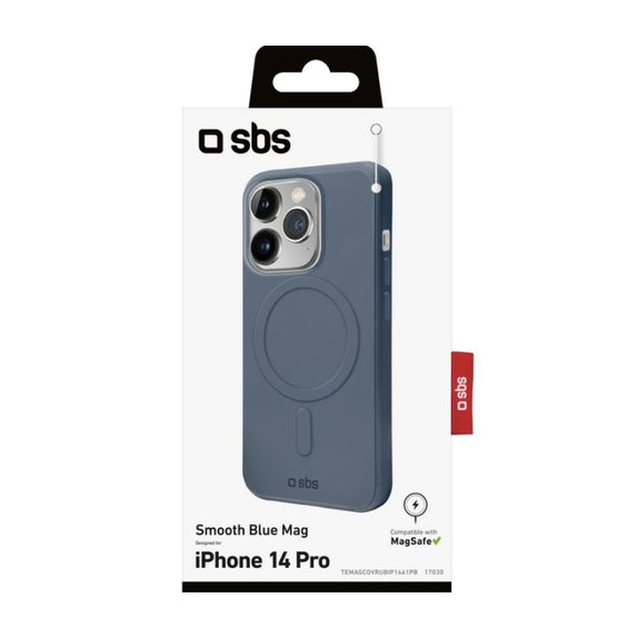 SBS - Case Smooth Mag with MagSafe for iPhone 14 Pro, blue