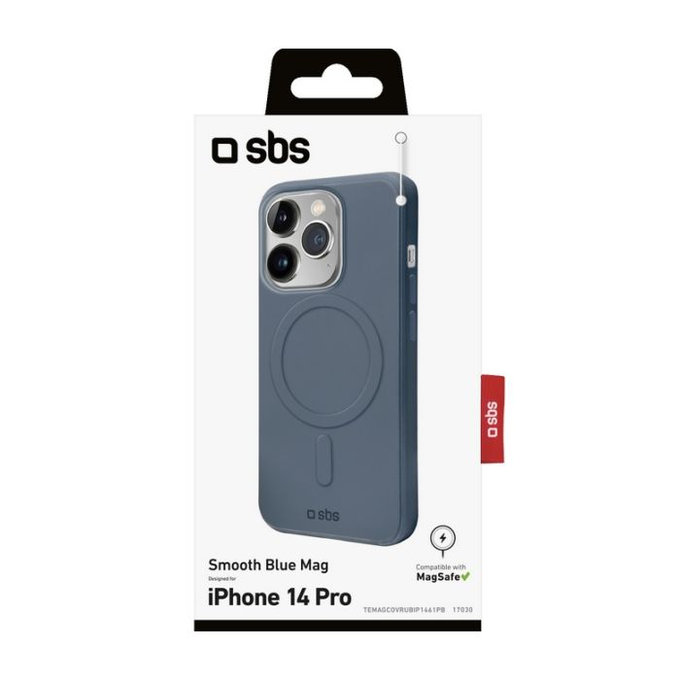 SBS - Case Smooth Mag with MagSafe for iPhone 14 Pro, blue